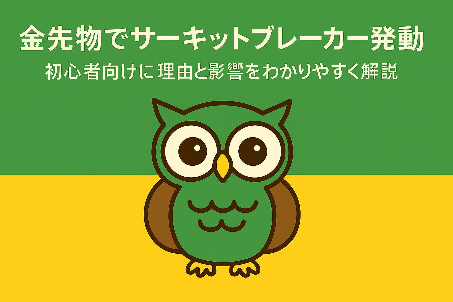 金先物でサーキットブレーカー発動｜初心者向けに理由と影響をわかりやすく解説 - ちょい投資で未来変わる？